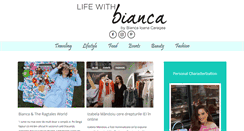 Desktop Screenshot of lifewithbianca.com